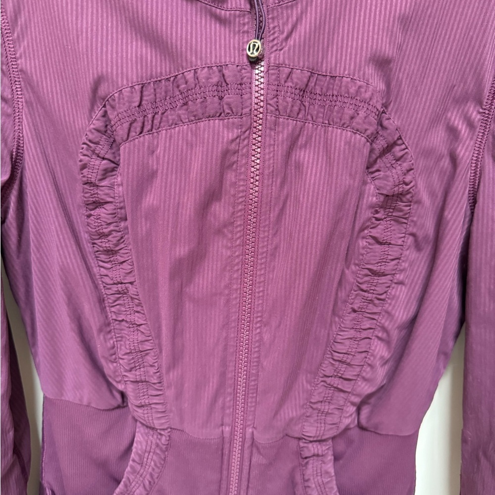 Lululemon dance studio jacket plum reversible size 6 - Picture 2 of 6